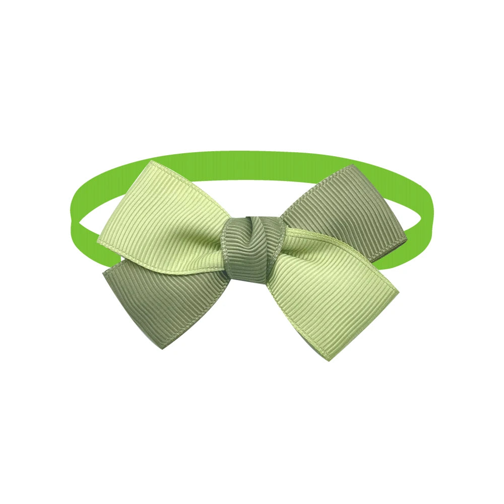 Pet Dog Bowties with Floral Design - 50/100 Pieces, Elegant Accessories for Small Dogs