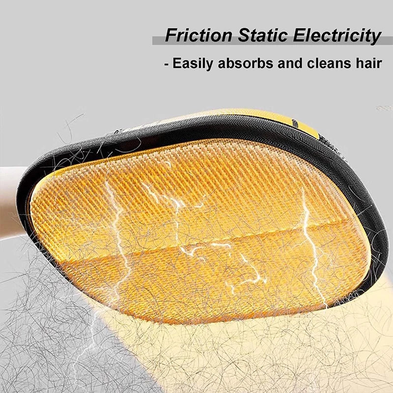 Pet Electrostatic Hair Removal Gloves Dog Cat Hair Removal Brush Gloves Hair Adhesive Gloves Carpet Clothing Hair Cleaning Brush
