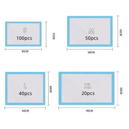 Absorbent Dog Diapers Disposable Dog Training Urine Pads Quick Drying Surface Cleaning Pads Dog Supplies