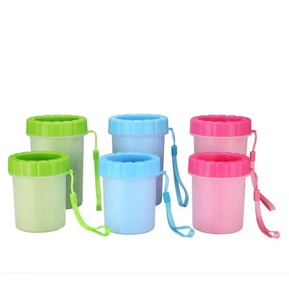 Portable Soft Silicone Pet Cleaning Cup for Efficient Cat Claw Hygiene