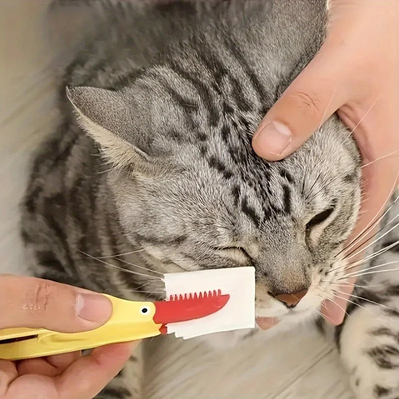 1Pc Pet Tear Stain Remover Comb - Gentle Dog Eye Cleaning Brush for Pet Grooming Supplies, No Electricity Needed