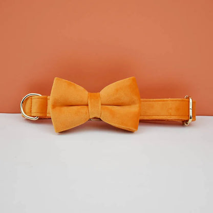 Velvet Adjustable Dog Collar Leash, Gold Dog Collar and Leash Set, Dog Collar Leash and Harness Set Strong Large Dog