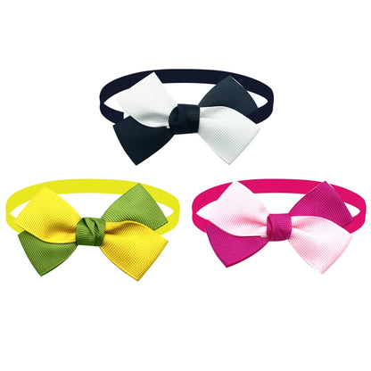 Pet Dog Bowties with Floral Design - 50/100 Pieces, Elegant Accessories for Small Dogs