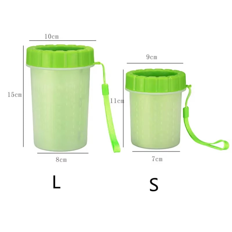 Portable Soft Silicone Pet Cleaning Cup for Efficient Cat Claw Hygiene