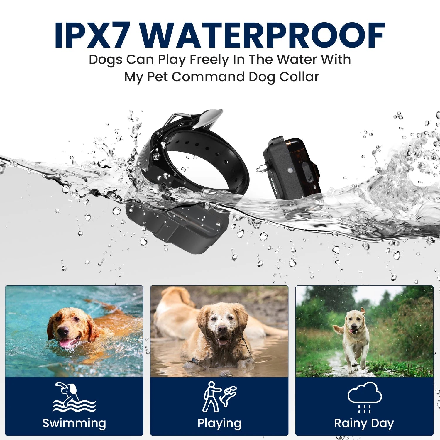 1.25 Mile (6600 Ft) Long Range Dog Training Shock Collar with Remote -