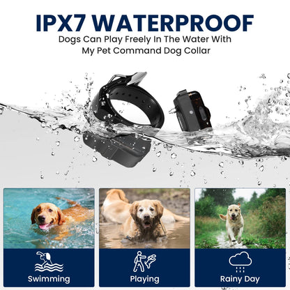 1.25 Mile (6600 Ft) Long Range Dog Training Shock Collar with Remote -