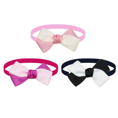 Pet Dog Bowties with Floral Design - 50/100 Pieces, Elegant Accessories for Small Dogs
